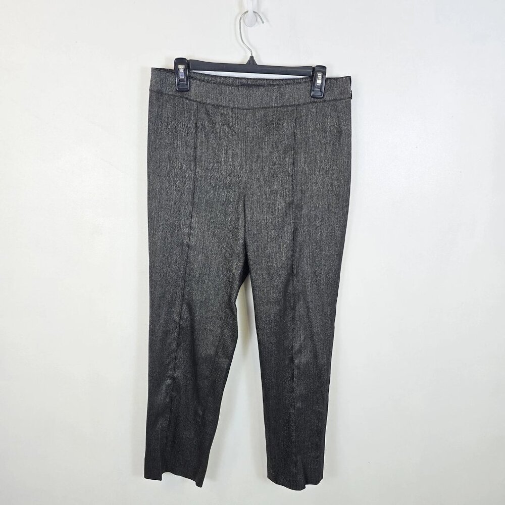 St John Gray Wool Dress Pants Size 8 Straight Leg